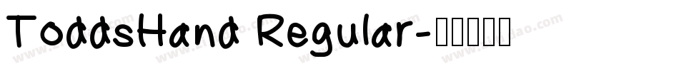 ToddsHand Regular字体转换
